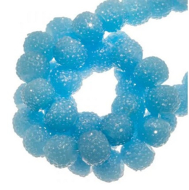 Sparkle beads 4 mm Blue  10 stuks