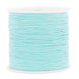 Macramé draad 0,8mm Icy Morn Blue 67444 Per meter