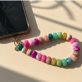 DIY Pakket acrylkralen disc telefoon ketting