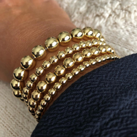 Exclusieve vergulde goldcolour kralen 8 mm per st.