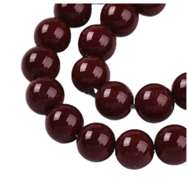 Glasparels Burgundy 6mm 25 st.