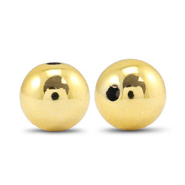 Acryl kralen goldcolour 12mm 10 st