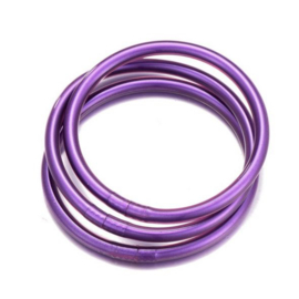 Armband fluor purple per stuk