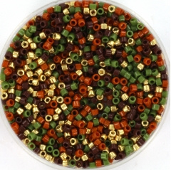 Miyuki delica's 11/0 - autumn field mix46 per 2 gram circa 400 st.