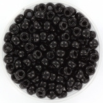 Miyuki kralen 4mm 6/0 -  opaque zwart