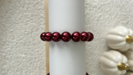 Glasparels dark red 12mm 25 st.