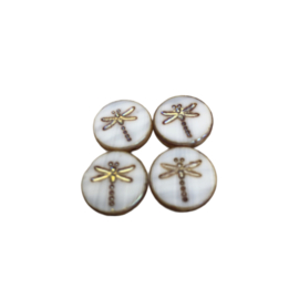 Dragonfly White gold per stuk