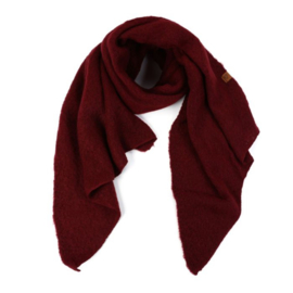 Warme wintersjaal Dark Red