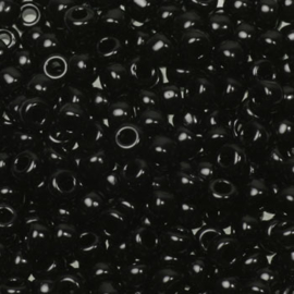 Miyuki kralen 3mm 8/0 -  opaque zwart 401