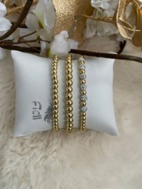 Armbanden set Exclusieve vergulde goldcolour kralen