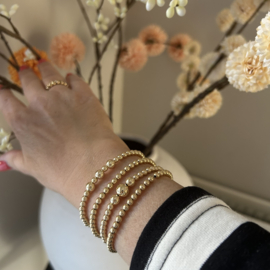 Goldfilled armband 4mm icm 6 en 8mm