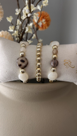 Acryl glitter animal print sieraden 