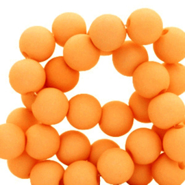 6 mm kralen van acryl Orange 12 gram (ca.100 st.)