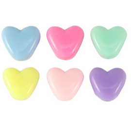 Acryl letterkralen Hearst Multicolour pastel 10 st.