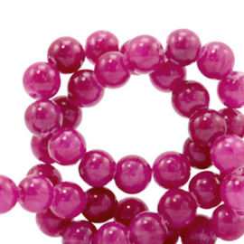 4 mm kralen natuursteen jade Magenta purple 70410 10 st.