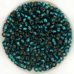 Miyuki rocailles 8/0 - silverlined dark teal 30