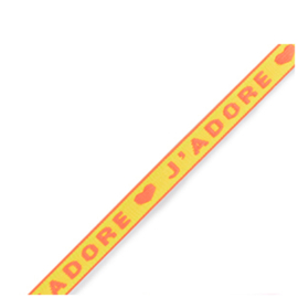 Tekstlint "j'adore" Neon yellow-orange 1 meter