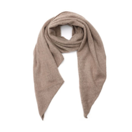 Warme wintersjaal beige