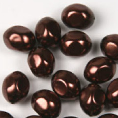Acryl parels ovaal met facetten 10 mm 20 st.