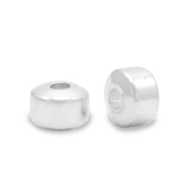 Kralen van Hematite disc Silvercolour 10 st. 65340