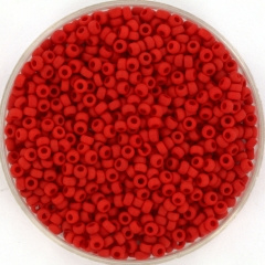 Miyuki rocailles 11/0 - opaque matte red 408F