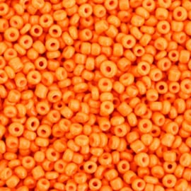 Rocailles 12/0 (2mm) Neon Festive orange 10 gram