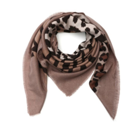 Animal sjaal khaki
