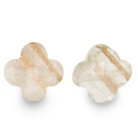 Fashion Facet kraal klaver glitter Chrystal