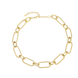 Stainless steel schakel ketting