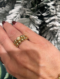 Goldfilled Ring 5mm met Zirconia per stuk