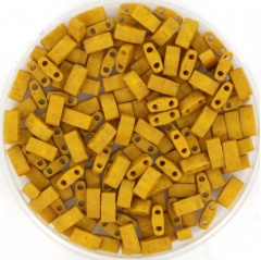 Miyuki half tila 5x2.3 mm - opaque matte mustard 2312
