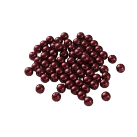 Acryl Parels dark red 6mm  25 st.