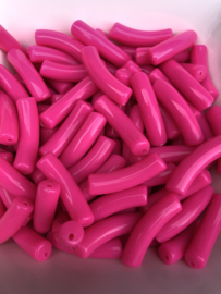 acryl tube Hot pink 32 x 8 mm per stuk