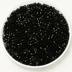 Miyuki delica's 11/0 - opaque black 10  per 2 gram circa 400 st.