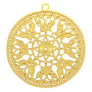 Bohemian Hanger Rond Vlinder  Gold 71234