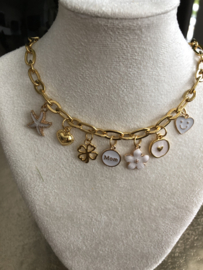 Stainless Steel hals ketting bedels