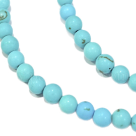 Streng natuursteen Turquoise 4mm