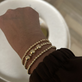 Set Goldfilled armbanden 4mm icm 8mm