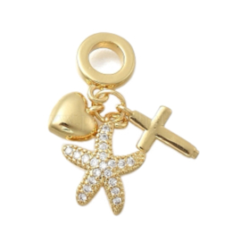 Zirconia 18kt bedels hart
