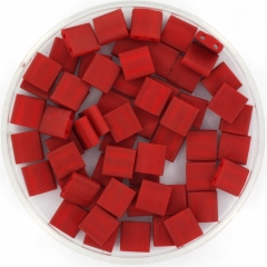 Miyuki tila 5x5 mm - metallic matte brick red 2040