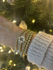 Armbanden set Exclusieve vergulde goldcolour kralen