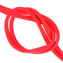 Stitched elastisch Ibiza lint Neon red 50 cm