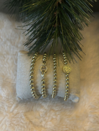 Armbanden set Exclusieve vergulde goldcolour kralen