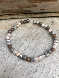 DIY Sieradenpakket Natuursteen Silvercoloured