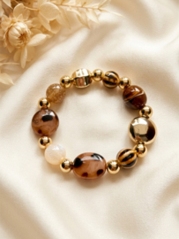 Safari glitter gold armband