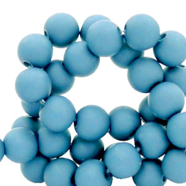 4  mm kralen van acryl Cornflower Blue 8 gram ( ca. 200 st.)  69104