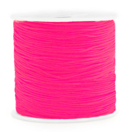 Macramé draad 0,8mm Neon Azalea Pink  67447 Per meter