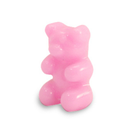 Kralen van resin gummy bear Hot pink