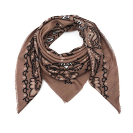 Paisley sjaal khaki