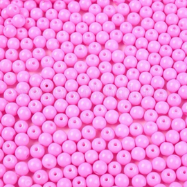 Glaskralen 4/5mm opaque violet 50 st